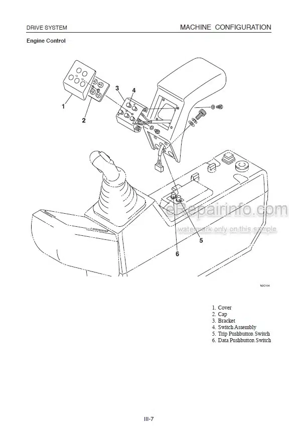 Photo 4 - Takeuchi TB1140 Workshop Manual Hydraulic Excavator 51420001-