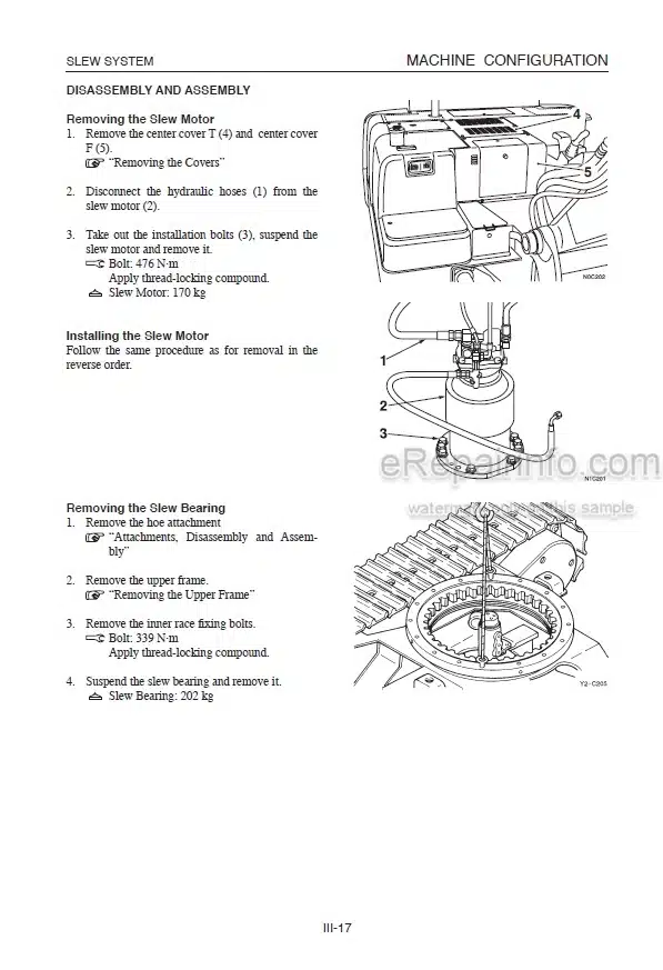 Photo 7 - Takeuchi TB108 Operators Manual Compact Excavator 10811300-