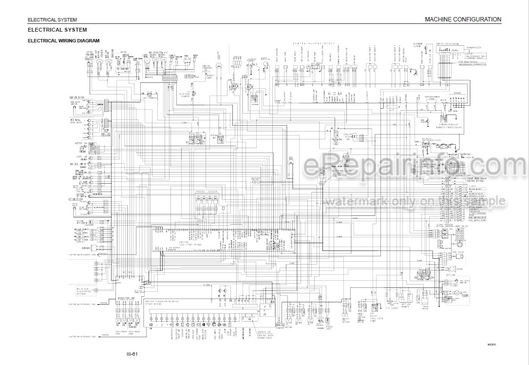 Photo 6 - Takeuchi TB1140 Workshop Manual Hydraulic Excavator 51420001-