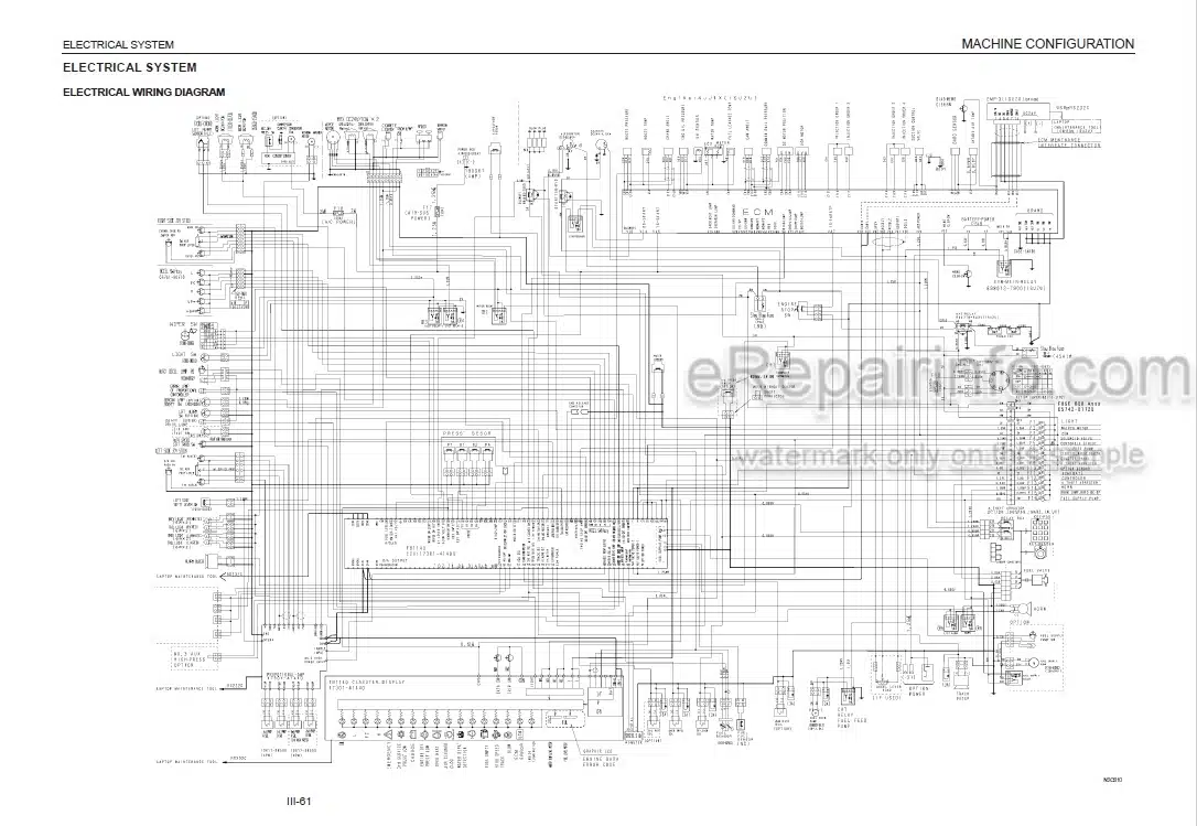 Photo 6 - Takeuchi TB1140 Workshop Manual Hydraulic Excavator 51420001-