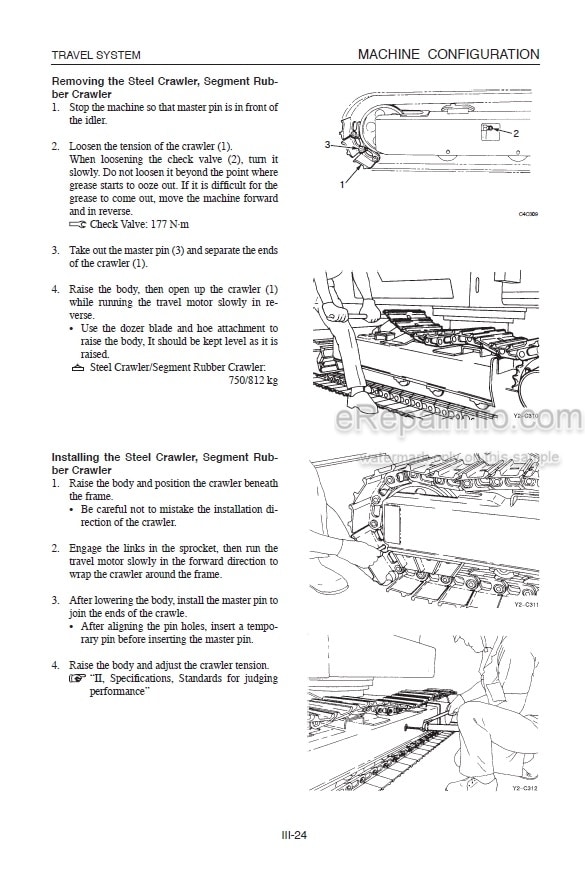 Photo 2 - Takeuchi TB1140 Workshop Manual Hydraulic Excavator 514200001-