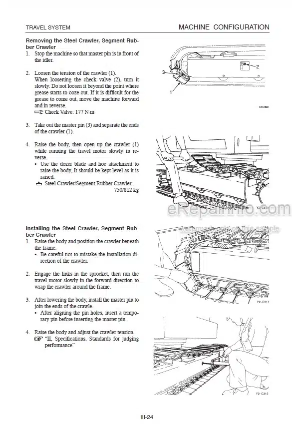 Photo 11 - Takeuchi TB1140 Workshop Manual Hydraulic Excavator 514200001-