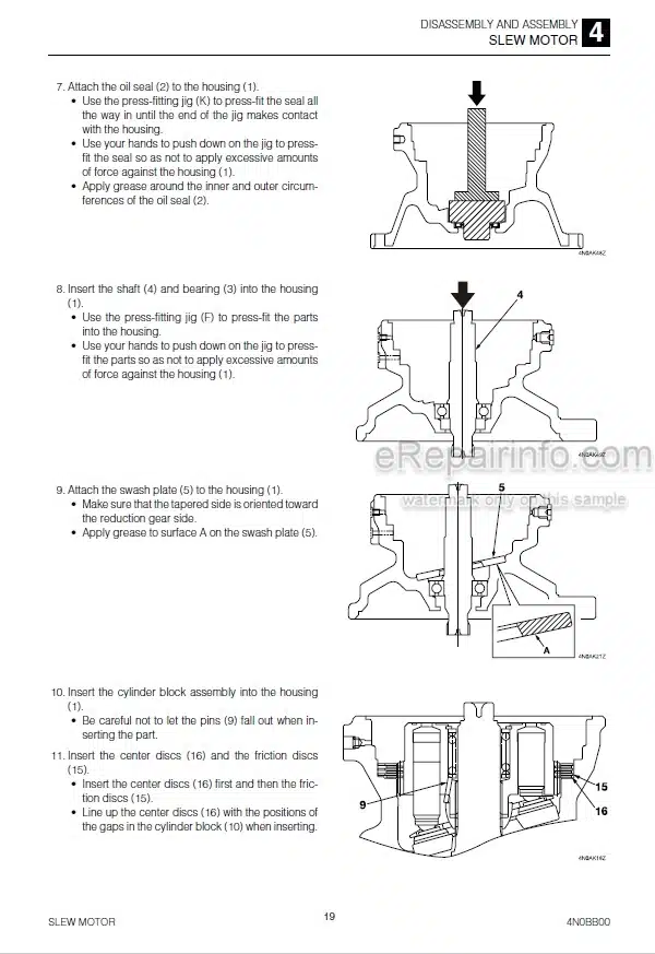 Photo 1 - Takeuchi TB1160W Workshop Manual Hydraulic Excavator 514500002-