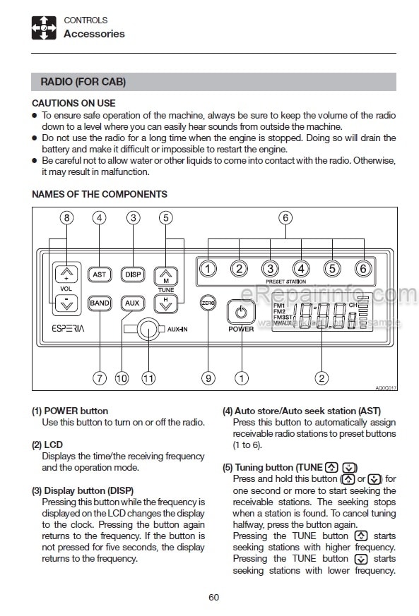 Photo 5 - Takeuchi TB135FR TB153FR TB180FR Operators Manual Hydraulic Excavator 138200080- 158300140- 178400260-