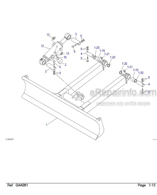 Photo 5 - Takeuchi TB135 TB140 Parts Catalog Mini Excavator 13510004-