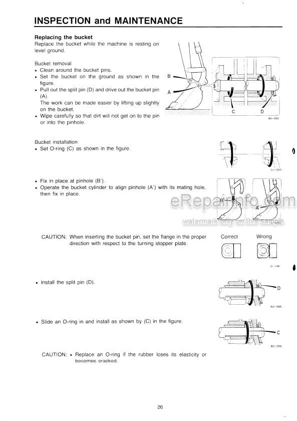 Photo 4 - Takeuchi TB15 Operators Manual Compact Excavator