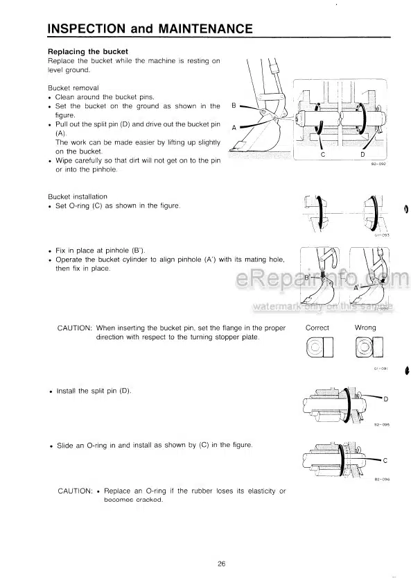Photo 4 - Takeuchi TB15 Operators Manual Compact Excavator