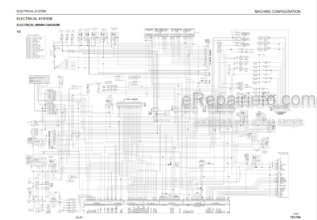 Photo 4 - Takeuchi TB175W Workshop Manual Hydraulic Excavator 17540001-