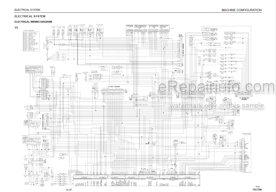 Photo 4 - Takeuchi TB175W Workshop Manual Hydraulic Excavator 17540001-