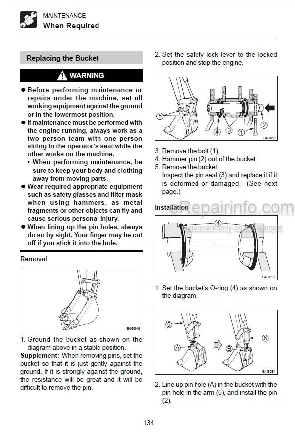 Photo 6 - Takeuchi TW80 Parts Catalog Wheel Loader Е104078- E107240-