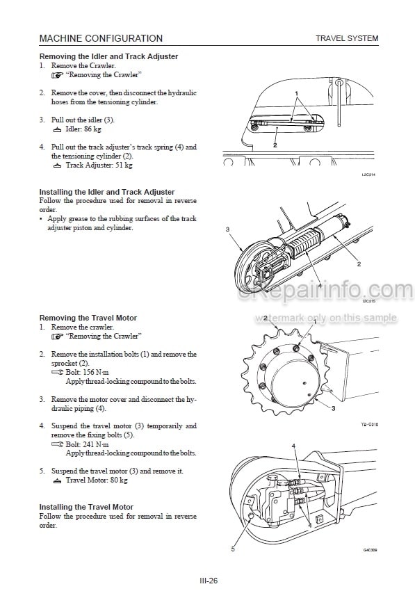 Photo 3 - Takeuchi TB180FR Workshop Manual Hydraulic Excavator 17830004-