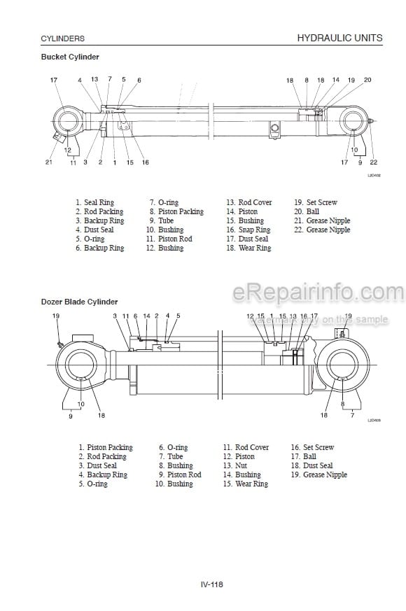 Photo 5 - Takeuchi TB180FR Workshop Manual Hydraulic Excavator 17840001-