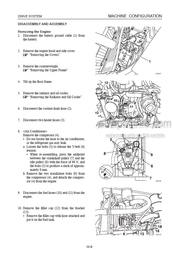 Photo 1 - Takeuchi TB180FR Workshop Manual Hydraulic Excavator 178400001-