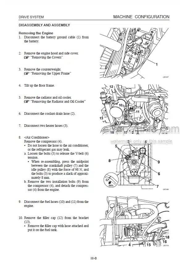 Photo 9 - Takeuchi TB180FR Workshop Manual Hydraulic Excavator 178400001-