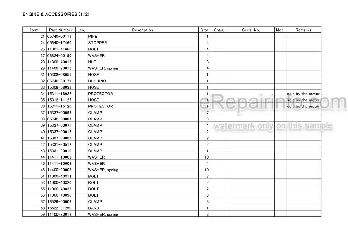 Photo 4 - Takeuchi TB2150 Parts Catalog Excavator 514600003-