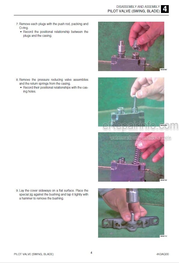 Photo 3 - Takeuchi TB2150 Workshop Manual Hydraulic Excavator 514600003-