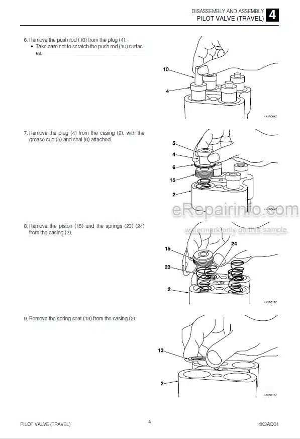 Photo 3 - Takeuchi TB2150 Workshop Manual Hydraulic Excavator 514600003-