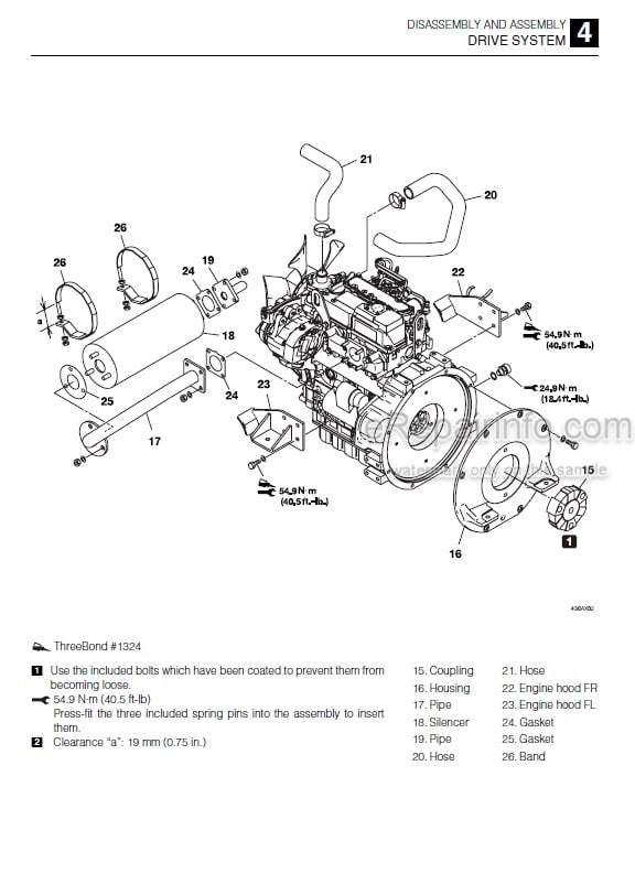 Photo 3 - Takeuchi TB215R Workshop Manual Mini Excavator 215000003-