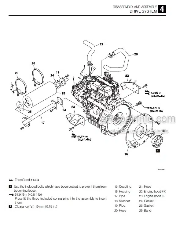 Photo 3 - Takeuchi TB215R Workshop Manual Mini Excavator 215000003-