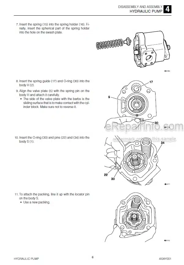 Photo 3 - Takeuchi TB215R Workshop Manual Mini Excavator 215000003-