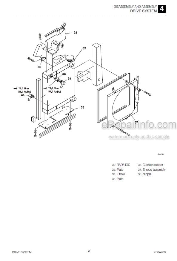 Photo 3 - Takeuchi TB216 Workshop Manual Mini Excavator 216000003-