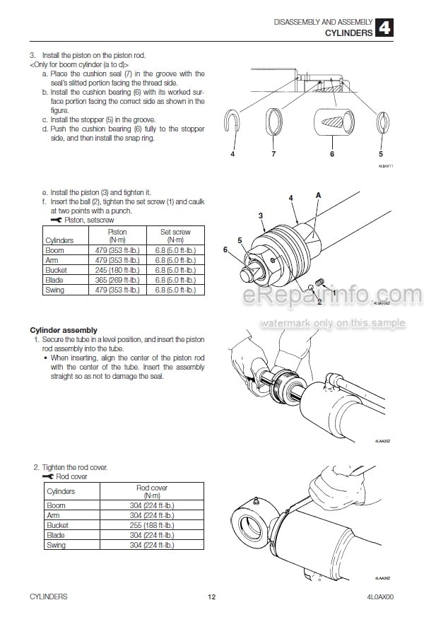 Photo 2 - Takeuchi TB216 Workshop Manual Mini Excavator 216000003-