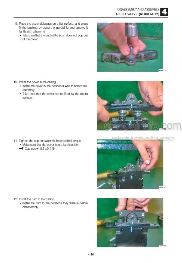 Photo 6 - Takeuchi TB228 Workshop Manual Mini Excavator 122800004-