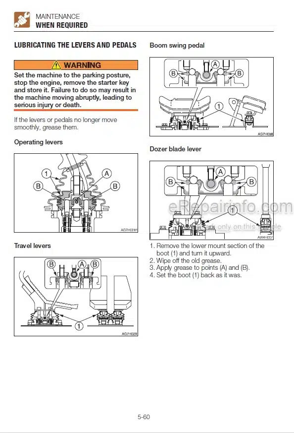 Photo 6 - Takeuchi TB240 Operators Manual Mini Excavator 124000003- 124100002-