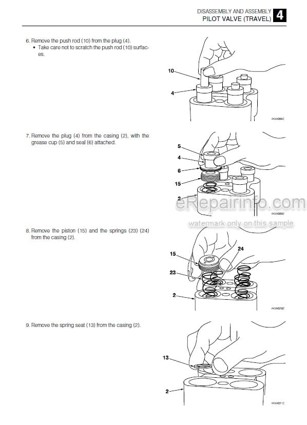 Photo 1 - Takeuchi TB230 Workshop Manual Mini Excavator 130000003-
