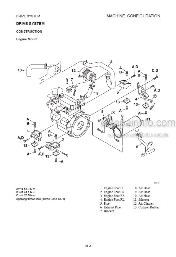 Photo 3 - Takeuchi TB23R Workshop Manual Compact Excavator