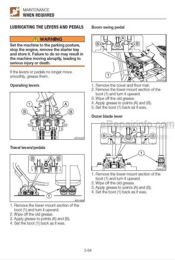 Photo 3 - Takeuchi TB240 Operators Manual Mini Excavator 124000003- 124100002-