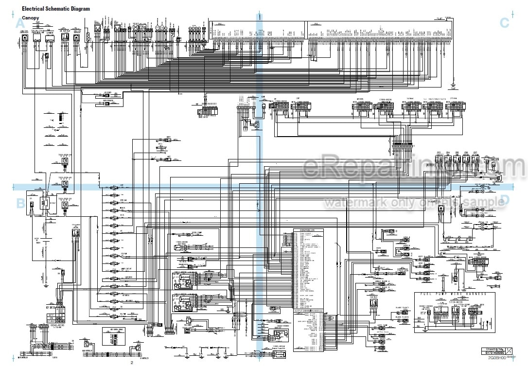 Photo 3 - Takeuchi TB240 Workshop Manual Mini Excavator 124000003-