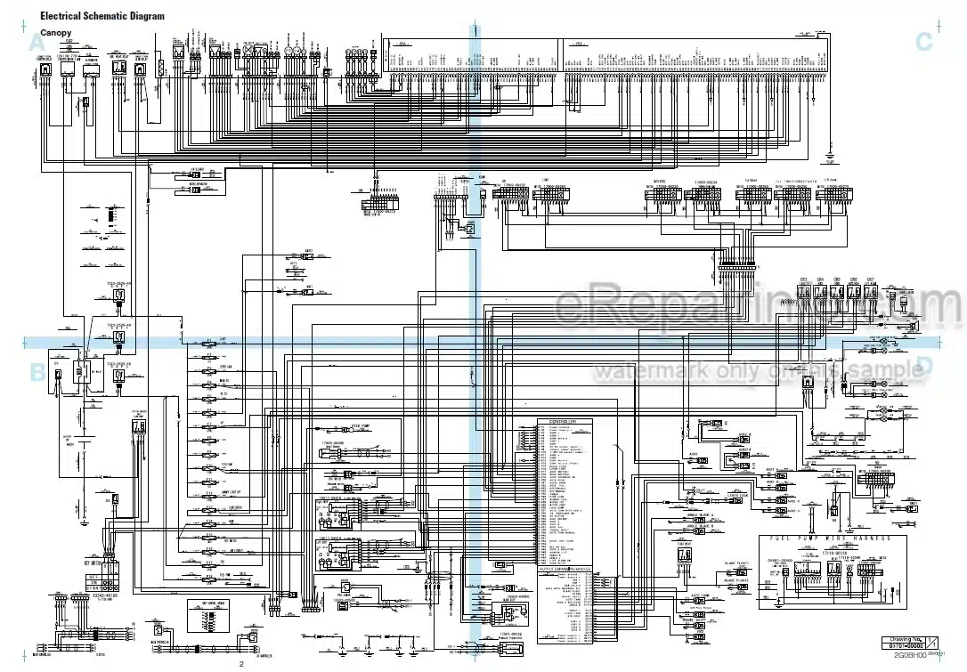Photo 3 - Takeuchi TB240 Workshop Manual Mini Excavator 124000003-