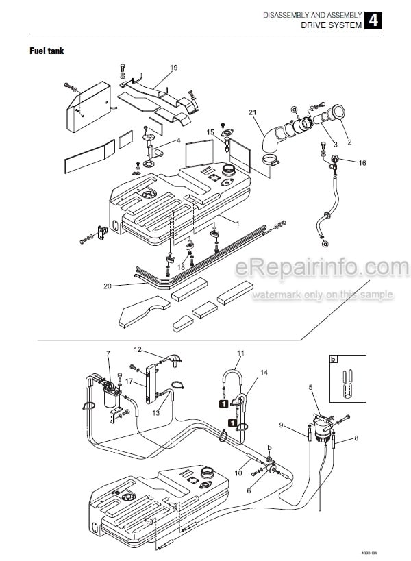 Photo 6 - Takeuchi TB240 Workshop Manual Mini Excavator 124000003-