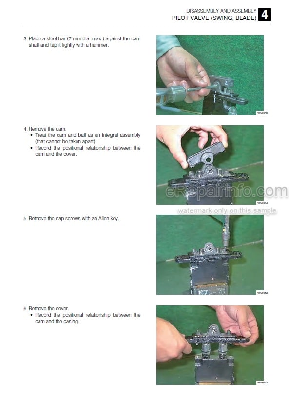 Photo 5 - Takeuchi TB240 Workshop Manual Mini Excavator 124000003-