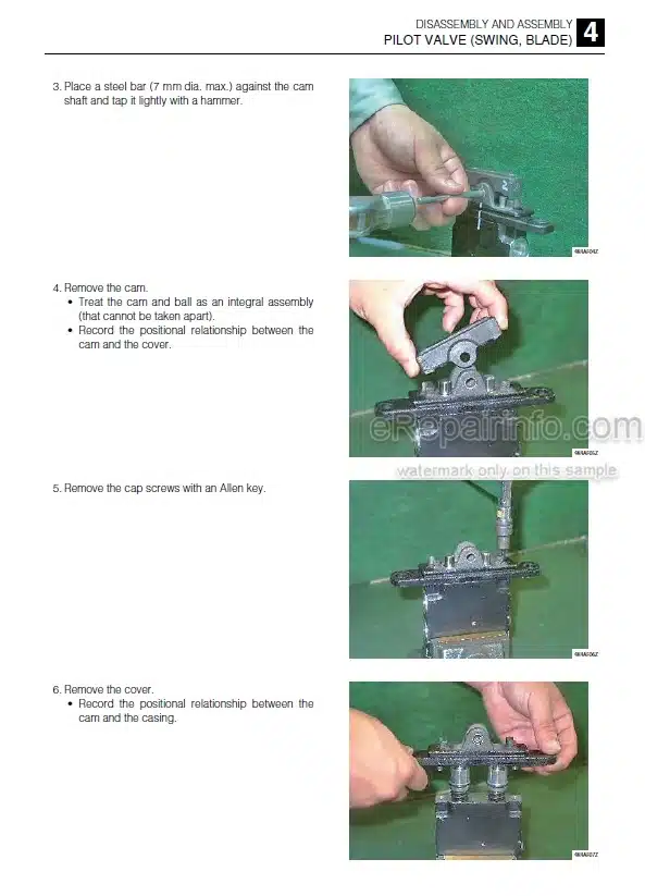 Photo 5 - Takeuchi TB240 Workshop Manual Mini Excavator 124000003-