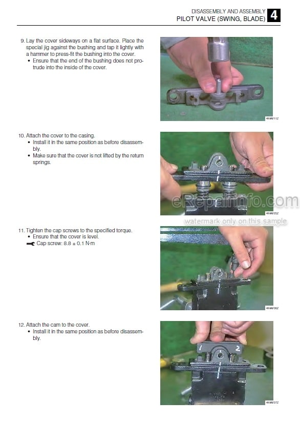 Photo 6 - Takeuchi TB240 Workshop Manual Mini Excavator 124100002-