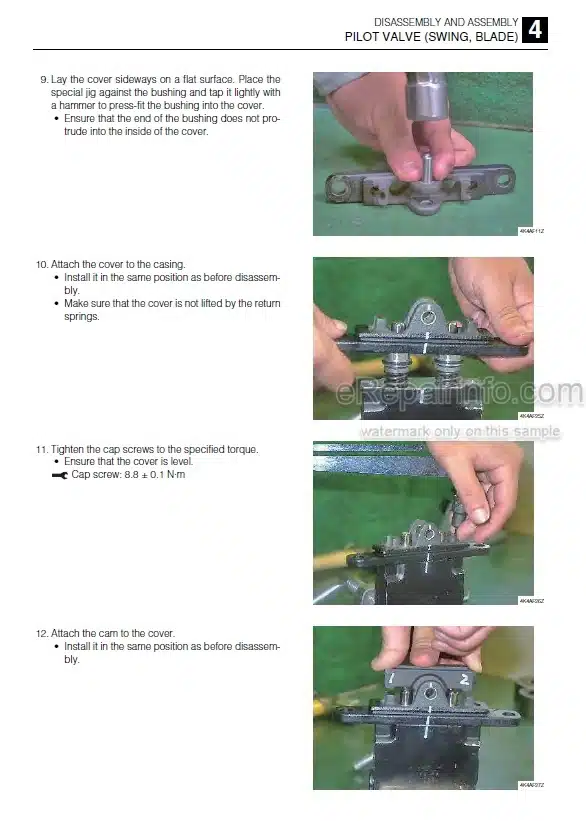 Photo 6 - Takeuchi TB240 Workshop Manual Mini Excavator 124100002-