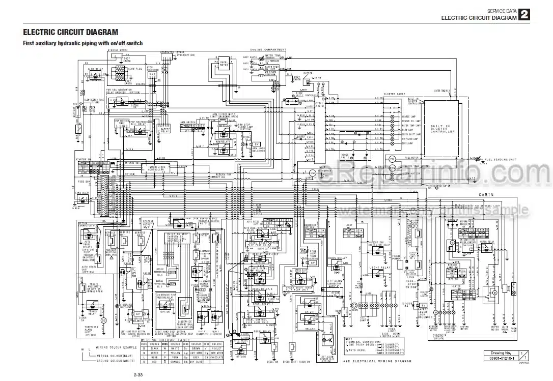 Photo 4 - Takeuchi TB250 Workshop Manual Mini Excavator 125000004-