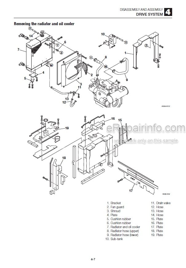 Photo 3 - Takeuchi TB250 Workshop Manual Mini Excavator 125000004-