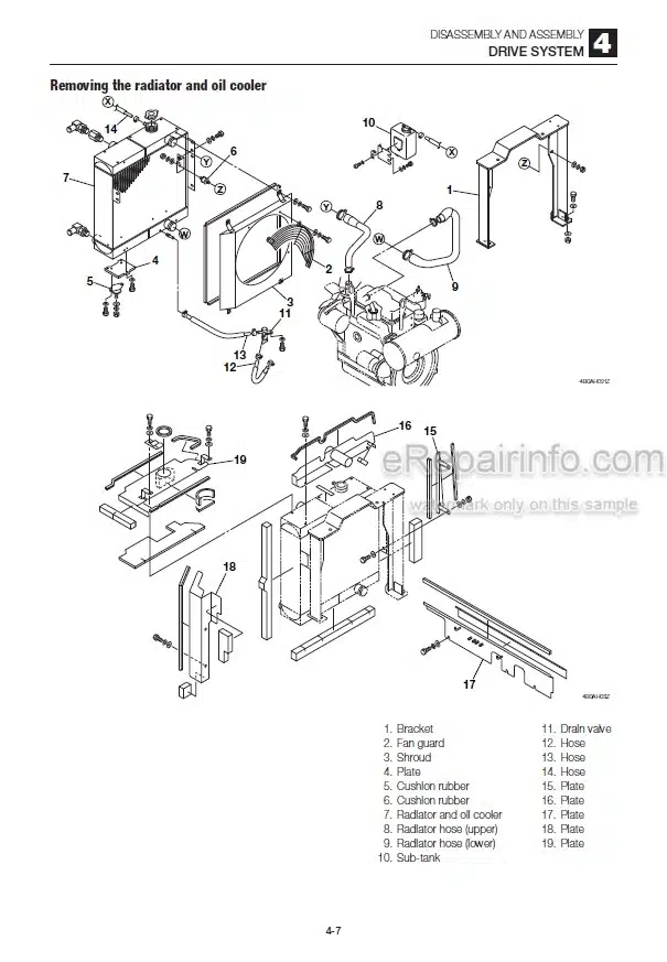 Photo 3 - Takeuchi TB250 Workshop Manual Mini Excavator 125000004-