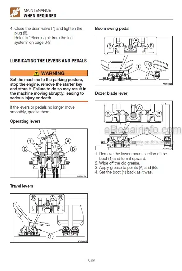 Photo 6 - Takeuchi TB80FR Operators Manual Hydraulic Excavator 17820256-