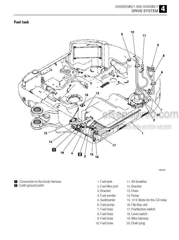 Photo 3 - Takeuchi TB260 Workshop Manual Mini Excavator 126000003-