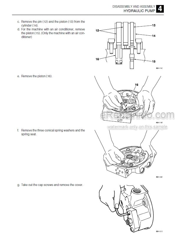 Photo 1 - Takeuchi TB260 Workshop Manual Mini Excavator 126000003-