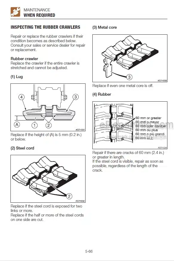 Photo 6 - Takeuchi TB285 TB290 Operators Manual Hydraulic Excavator 185000001- 190000001-