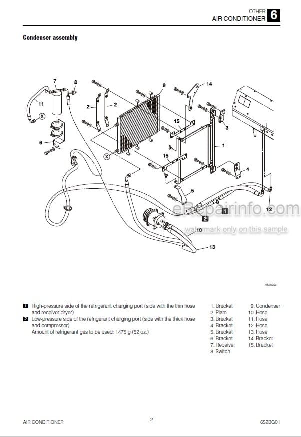 Photo 6 - Takeuchi TB280FR Workshop Manual Hydraulic Excavator 178500002-