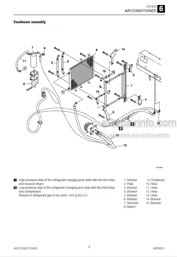 Photo 6 - Takeuchi TB280FR Workshop Manual Hydraulic Excavator 178500002-