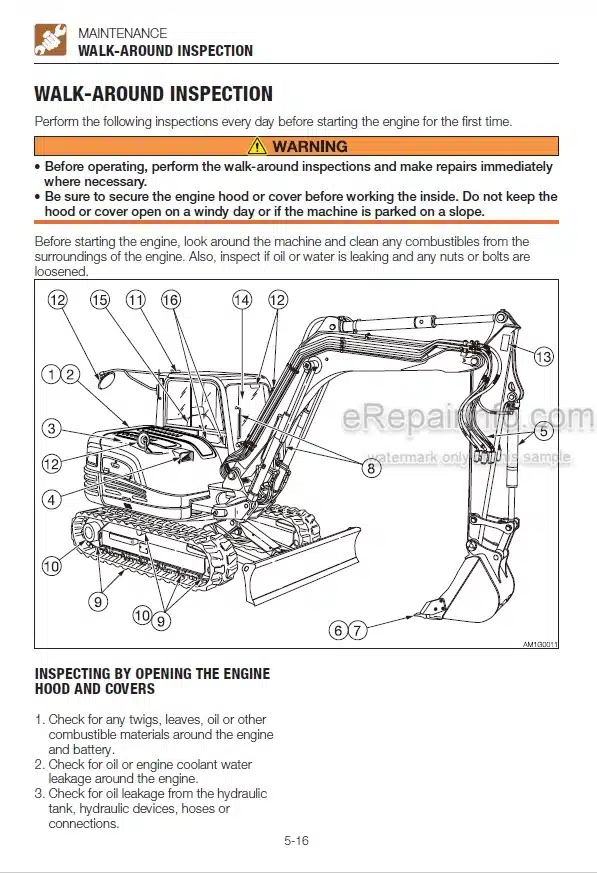 Photo 3 - Takeuchi TB285 TB290 Operators Manual Hydraulic Excavator 185000759- 190000821-