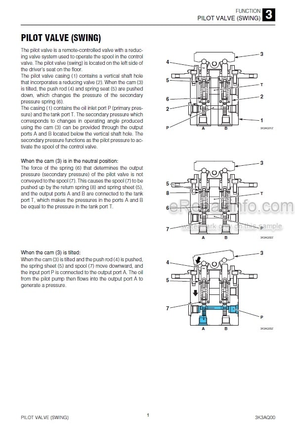 Photo 8 - Takeuchi TB280FR Workshop Manual Hydraulic Excavator 178500002-