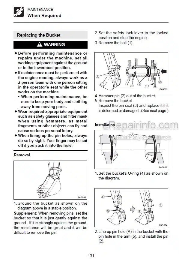Photo 2 - Takeuchi TB28FR Operators Manual Compact Excavator 12820004-